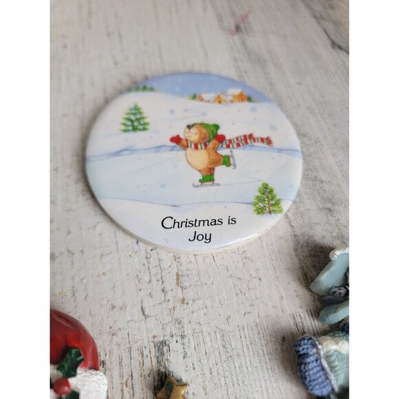 Vintage Santa Claus variety magnet snowman set tree decor - Picture 3 of 7